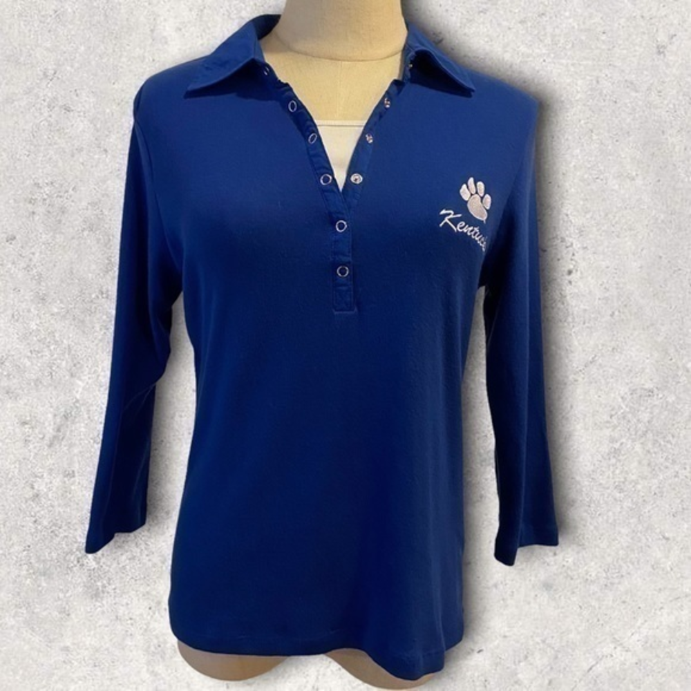 •Wildcat Clothing Co• 3/4 length sleeve Kentucky wildcats top - Picture 1 of 8
